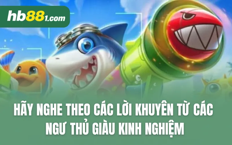 Hãy nghe theo các lời khuyên từ các ngư thủ giàu kinh nghiệm