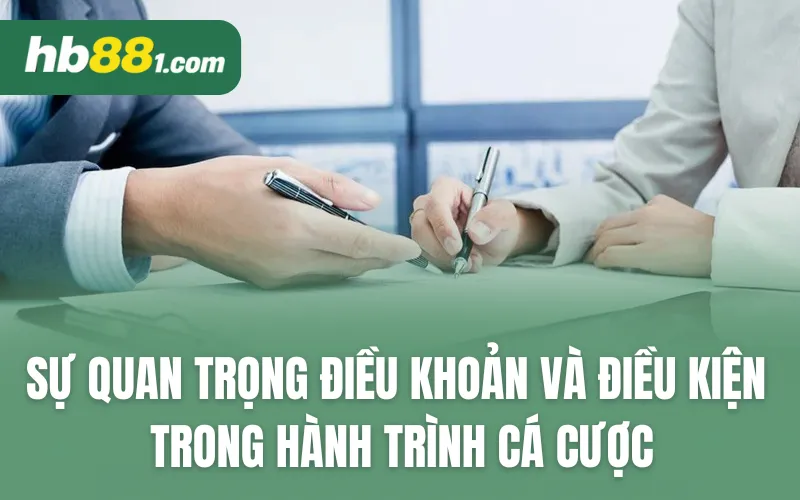 Sự quan trọng của điều khoản và điều kiện trong hành trình cá cược